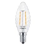 Philips Corepro LED Candela E14 Attorcigliata Candela Filamento Chiara 2W 250lm - 827 Bianco Molto Caldo | Sostitutiva 25W