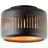 Brilliant Tyas Luce da soffitto Metallo Nero Oro | 380mm - Adatto per 1x E27